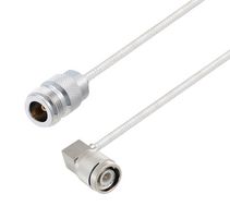 L-COM LCCA30453-FT6 RF / Coaxial Cable Assembly, 6 ft, 1.8 m, 0.141 Hand Formable, N Type Jack, TNC Right Angle Plug