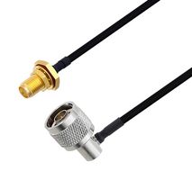 L-COM LCCA30486-FT1.5 RF / Coaxial Cable Assembly, 1.5 ft, 457.2 mm, 0.141 Hand Formable, N Type Right Angle Plug