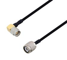 L-COM LCCA30492-FT1.5 RF / Coaxial Cable Assembly, 1.5 ft, 457.2 mm, 0.141 Hand Formable, SMA Right Angle Plug