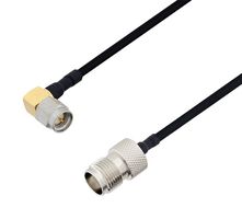 L-COM LCCA30494-FT2 RF / Coaxial Cable Assembly, 2 ft, 609.6 mm, 0.141 Hand Formable, SMA Right Angle Plug, TNC Jack