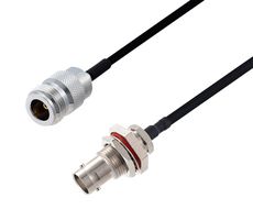 L-COM LCCA30508-FT1.5 RF / Coaxial Cable Assembly, 1.5 ft, 457.2 mm, 0.141 Hand Formable, N Type Jack