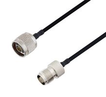 L-COM LCCA30512-FT3 RF / Coaxial Cable Assembly, 3 ft, 914.4 mm, 0.141 Hand Formable, N Type Plug, TNC Jack, 50 ohm