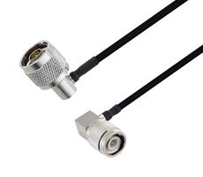 L-COM LCCA30515-FT1.5 RF / Coaxial Cable Assembly, 1.5 ft, 457.2 mm, 0.141 Hand Formable, N Type Right Angle Plug
