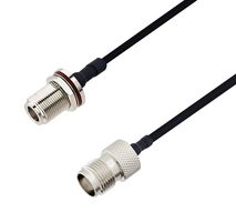 L-COM LCCA30524-FT10 RF / Coaxial Cable Assembly, 10 ft, 3.05 m, 0.141 Hand Formable, N Type Bulkhead Jack, TNC Jack