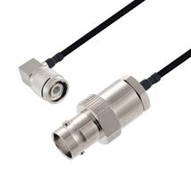 L-COM LCCA30527-FT6 RF / Coaxial Cable Assembly, 6 ft, 1.8 m, 0.141 Hand Formable, BNC Jack, TNC Right Angle Plug