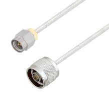 L-COM LCCA30539-FT1 RF / Coaxial Cable Assembly, 1 ft, 304.8 mm, 0.085 Hand Formable, N Type Plug, SMA Plug, 50 ohm
