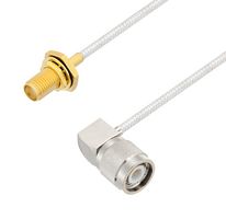 L-COM LCCA30567-FT2 RF / Coaxial Cable Assembly, 2 ft, 609.6 mm, 0.085 Hand Formable, SMA Bulkhead Jack