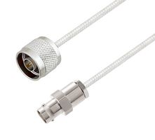 L-COM LCCA30569-FT1.5 RF / Coaxial Cable Assembly, 1.5 ft, 457.2 mm, 0.085 Hand Formable, N Type Plug, BNC Jack, 50 ohm
