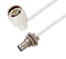 L-COM LCCA30572-FT6 RF / Coaxial Cable Assembly, 6 ft, 1.8 m, 0.085 Hand Formable, N Type Right Angle Plug