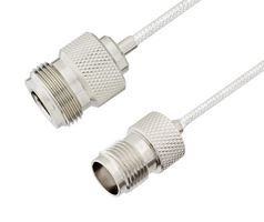 L-COM LCCA30586-FT2 RF / Coaxial Cable Assembly, 2 ft, 609.6 mm, 0.085 Hand Formable, N Type Jack, TNC Jack, 50 ohm