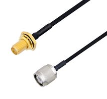 L-COM LCCA30632-FT4 RF / Coaxial Cable Assembly, 4 ft, 1.2 m, 0.085 Hand Formable, SMA Bulkhead Jack, TNC Plug
