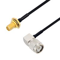 L-COM LCCA30633-FT4 RF / Coaxial Cable Assembly, 4 ft, 1.2 m, 0.085 Hand Formable, SMA Bulkhead Jack