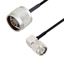 L-COM LCCA30643-FT4 RF / Coaxial Cable Assembly, 4 ft, 1.2 m, 0.085 Hand Formable, N Type Plug, TNC Right Angle Plug