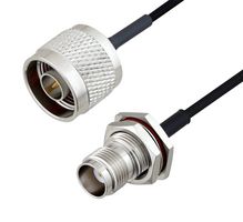 L-COM LCCA30645-FT4 RF / Coaxial Cable Assembly, 4 ft, 1.2 m, 0.085 Hand Formable, N Type Plug, TNC Bulkhead Jack