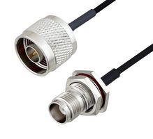 L-COM LCCA30645-FT6 RF / Coaxial Cable Assembly, 6 ft, 1.8 m, 0.085 Hand Formable, N Type Plug, TNC Bulkhead Jack