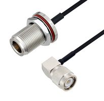 L-COM LCCA30655-FT6 RF / Coaxial Cable Assembly, 6 ft, 1.8 m, 0.085 Hand Formable, N Type Bulkhead Jack