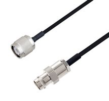 L-COM LCCA30657-FT3 RF / Coaxial Cable Assembly, 3 ft, 914.4 mm, 0.085 Hand Formable, BNC Jack, TNC Plug, 50 ohm