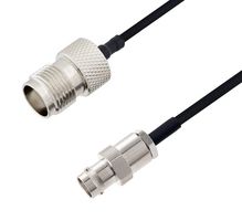 L-COM LCCA30661-FT4 RF / Coaxial Cable Assembly, 4 ft, 1.2 m, 0.085 Hand Formable, BNC Jack, TNC Jack, 50 ohm