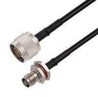 L-COM LCCA30682-FT10 RF / Coaxial Cable Assembly, 10 ft, 3.05 m, RG58, N Type Plug, TNC Bulkhead Jack, 50 ohm