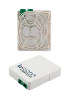 L-COM LCFTB-E-SCA Distribución de Energía, Plástico ABS, 2 Tomacorrientes, 99.06 mm, 81.28 mm