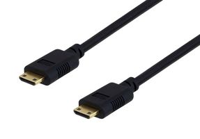 L-COM MHD-MHD-1M Cable de Audio / Video, Mini HDMI Tipo C Macho, Mini HDMI Tipo C Macho, 3.3 ft, 1 m, Negro