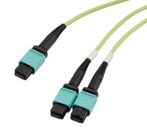 L-COM MPF24212OM5R-CA-3 Fiber Optic Cable, Multimode, OM5, 24 Fibers, 50µm / 125µm, 9.8 ft