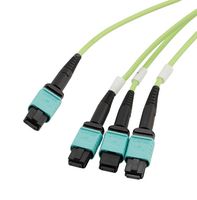 L-COM MPF24308OM5R-CA-3 Fiber Optic Cable, Multimode, OM5, 24 Fibers, 50µm / 125µm, 9.8 ft