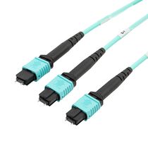 L-COM MPM24212OM3Z-CA-5 Fiber Optic Cable, Multimode, OM3, 24 Fibers, 50µm / 125µm, 16.4 ft