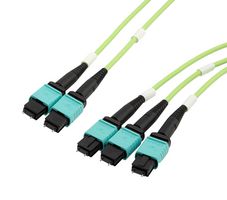 L-COM MPM308212OM5R-CA-3 Fiber Optic Cable, Multimode, OM5, 24 Fibers, 50µm / 125µm, 9.8 ft