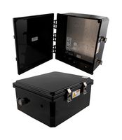 L-COM NBBPC141206-E00 Plastic Enclosure, 240 VAC Mnt Plate, Outdoor / Weatherproof, Polycarbonate, 370.84 mm, 320.04 mm