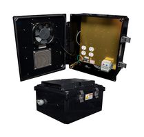 L-COM NBBPC141206-1HFA2 Plastic Enclosure, 120 VAC Mnt Plate, Outdoor / Weatherproof, Polycarbonate, 370.84 mm, 320.04 mm