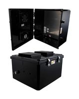 L-COM NBBPC181610-E0F Plastic Enclosure, 240 VAC Mnt Plate, Outdoor / Weatherproof, Polycarbonate, 480.06 mm, 426.72 mm