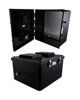 L-COM NBBPC181610-1HF Plastic Enclosure, 120 VAC Mnt Plate, Outdoor / Weatherproof, Polycarbonate, 480.06 mm, 426.72 mm