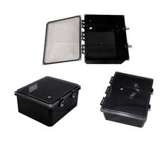 L-COM NBBWPC141206 Plastic Enclosure, Clear Lid, Outdoor / Weatherproof, Polycarbonate, 370.84 mm, 320.04 mm