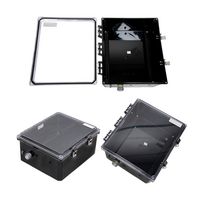 L-COM NBBWPC141206-000DR Plastic Enclosure, DIN Rail, Clr Lid, Outdoor / Weatherproof, Polycarbonate, 370.84 mm, 320.04 mm