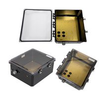 L-COM NBBWPC141206-01 Plastic Enclosure, Drilled Mnt, Clr Lid, Outdoor / Weatherproof, Polycarbonate, 370.84 mm