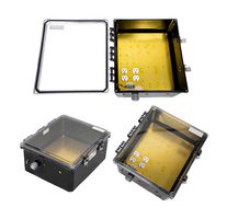 L-COM NBBWPC141206-1H0 Plastic Enclosure, 120 VAC Mnt Plate, Outdoor / Weatherproof, Polycarbonate, 370.84 mm, 320.04 mm