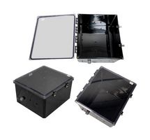 L-COM NBBWPC181610-000DR Plastic Enclosure, DIN Rail Mount, Outdoor / Weatherproof, Polycarbonate, 480.06 mm, 426.72 mm