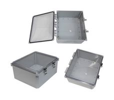 L-COM NBWPC141206 Plastic Enclosure, Outdoor / Weatherproof, Polycarbonate, 370.84 mm, 320.04 mm, 187.96 mm, IP66