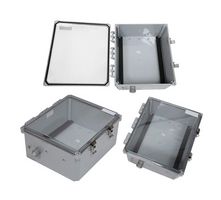 L-COM NBWPC141206-000DR Plastic Enclosure, Outdoor / Weatherproof, Polycarbonate, 370.84 mm, 320.04 mm, 187.96 mm, IP66