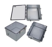 L-COM NBWPC181610-1H0 Plastic Enclosure, 120 VAC, Outdoor / Weatherproof, Polycarbonate, 480.06 mm, 426.72 mm, 287.02 mm