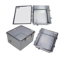 L-COM NBWPC181610-100 Plastic Enclosure, 120 VAC, Outdoor / Weatherproof, Polycarbonate, 480.06 mm, 426.72 mm, 287.02 mm