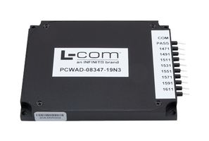 L-COM PCWAD-08347-19N3 Passive CWDW, Field Cassette Demux, 8CH, 1635nm, 3dB Insertion Loss, 45dB Return Loss