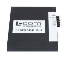 L-COM PCWED-04347-19N3 Passive CWDW, Rugged Cassette E Demux, 4CH, 1635nm, 2dB Insertion Loss, 45dB Return Loss