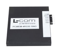 L-COM PCWEM-4R335-19N3 Passive CWDW, Rugged Cassette E Mux, 4CH, 1635nm, 2dB Insertion Loss, 45dB Return Loss