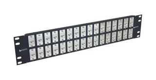 L-COM PR35F504B-SC5M Patch Panel, Mini, RJ45 Coupler, 32 Ports, Cat5e, 2U