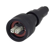 L-COM RLRB121LP01A Fiber Optic Connector, LC Duplex, Multimode, Thermoplastic Body