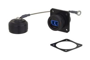 L-COM RLRD121LC02B Fiber Optic Connector, Blue, LC Duplex, Singlemode, Thermoplastic Body