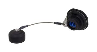 L-COM RLRJ121LC02B Fiber Optic Connector, Blue, LC Duplex, Singlemode, Thermoplastic Body