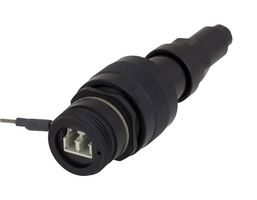 L-COM RLRM121LP01A Fiber Optic Connector, LC Duplex, Multimode, Thermoplastic Body